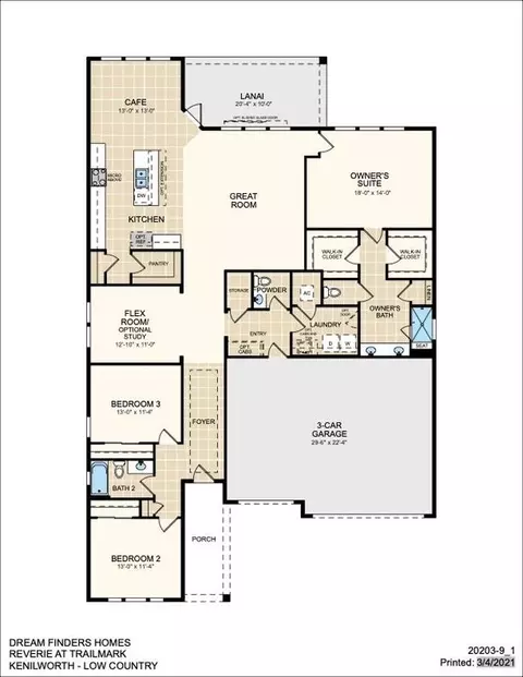 Floorplan - 249 Brickstone Trce, Saint Augustine, FL 32092 photo 1 of 1