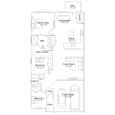 Floorplan - 3622 Compass Pointe Ct, Angleton, TX 77515 photo 1 of 1