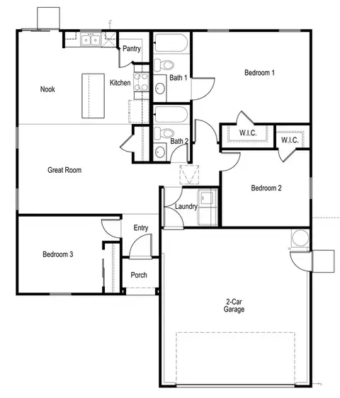 Floorplan - 8107 Crofton Way, Bakersfield, CA 93307 photo 1 of 1