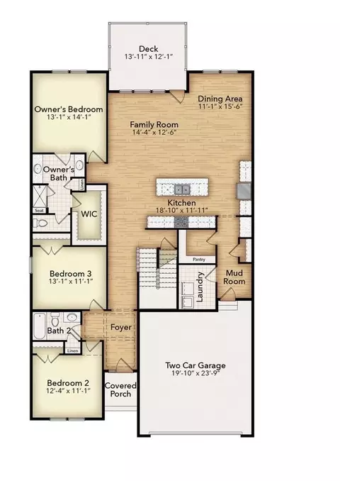 Floorplan - 23419 E Gate Dr, Frankford, DE 19945 photo 1 of 1