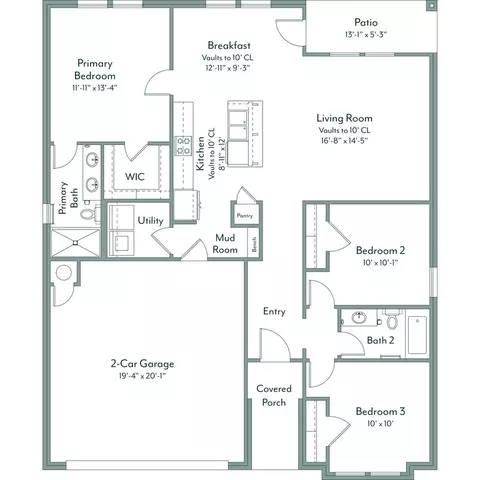 Floorplan - 16140 Tall Grass Dr, Moore, OK 73170 photo 1 of 1