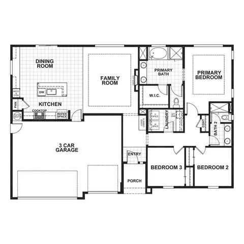 Floorplan - 697 W Cliff St, Oakley, CA 94561 photo 1 of 1
