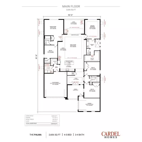 Floorplan - 4521 Flower Fields Trl, Bradenton, FL 34210 photo 1 of 3