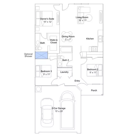 Floorplan - 11 Deerfield Dr, Ward, AR 72176 photo 3 of 4