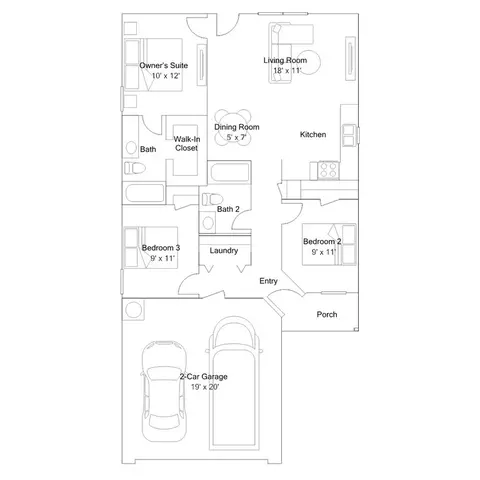 Floorplan - 11 Deerfield Dr, Ward, AR 72176 photo 1 of 4