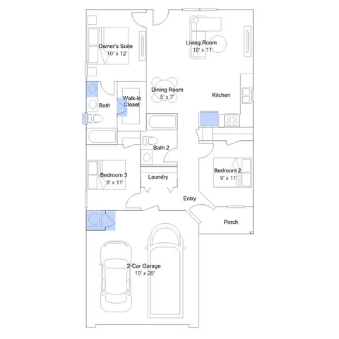 Floorplan - 11 Deerfield Dr, Ward, AR 72176 photo 2 of 4