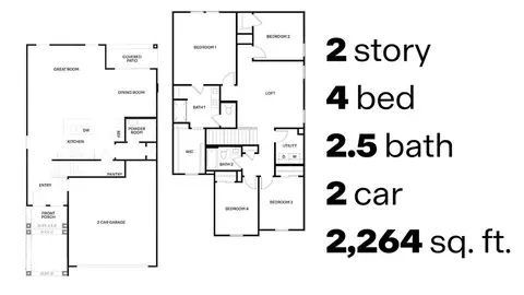 Floorplan - 6247 E Campolina Trl, Tucson, AZ 85756 photo 1 of 1