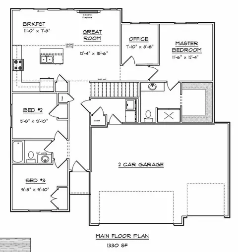 Floorplan - White Oak Ln, Granger, IA 50109 photo 1 of 1