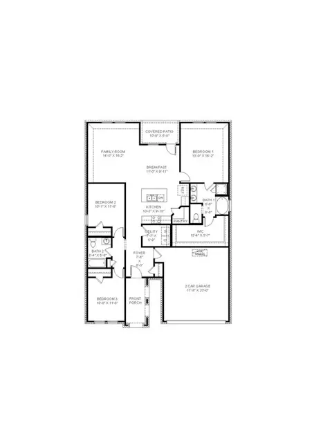 Floorplan - 206 High Ridge Rd, Duson, LA 70529 photo 2 of 2