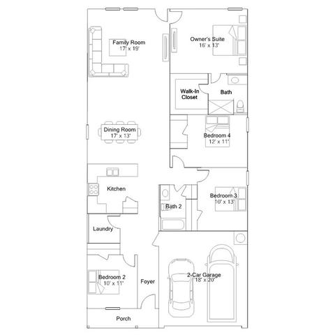 Floorplan - 424 Paris St, Maxwell, TX 78656 photo 1 of 1