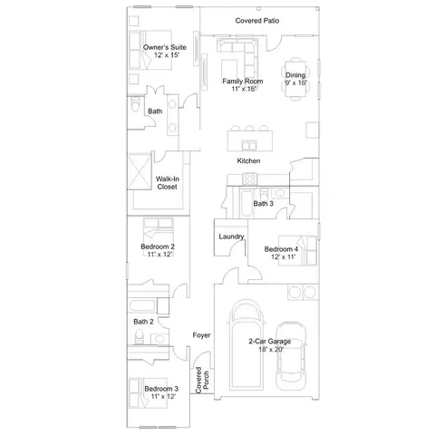 Floorplan - 3622 Compass Pointe Ct, Angleton, TX 77515 photo 1 of 1