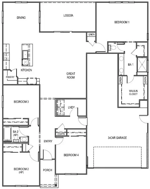 Floorplan - 4223 Haleakala Ave, Redding, CA 96001 photo 1 of 1