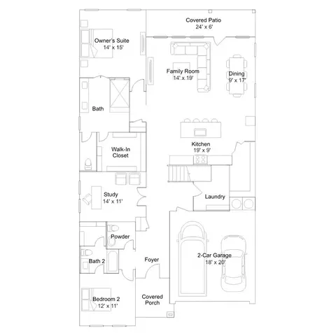 Floorplan - 1605 Four Waters Loop, Georgetown, TX 78628 photo 1 of 2
