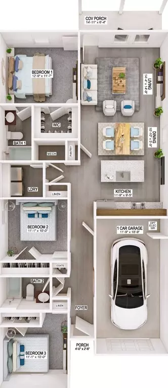 Floorplan - 24739 Berry Ridge Ln, Springfield, LA 70462 photo 1 of 2