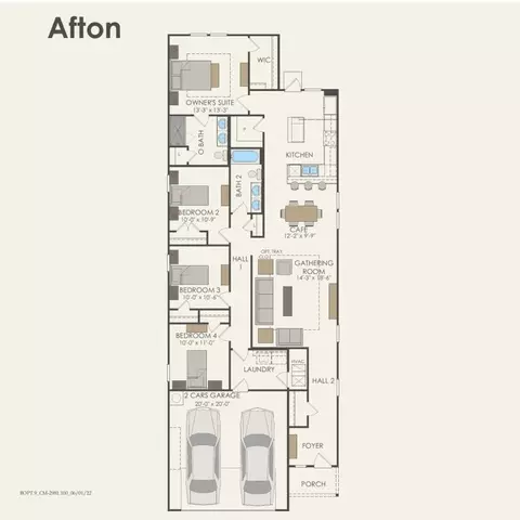 Floorplan - 309 Sullivan Way, Elgin, TX 78621 photo 1 of 1