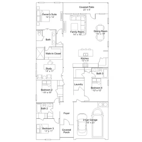 Floorplan - 13705 Backbone Ln, Elgin, TX 78621 photo 1 of 1