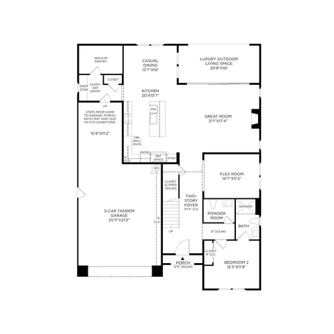 Floorplan - 575 Abeja Dr, Corona, CA 92881 photo 2 of 3