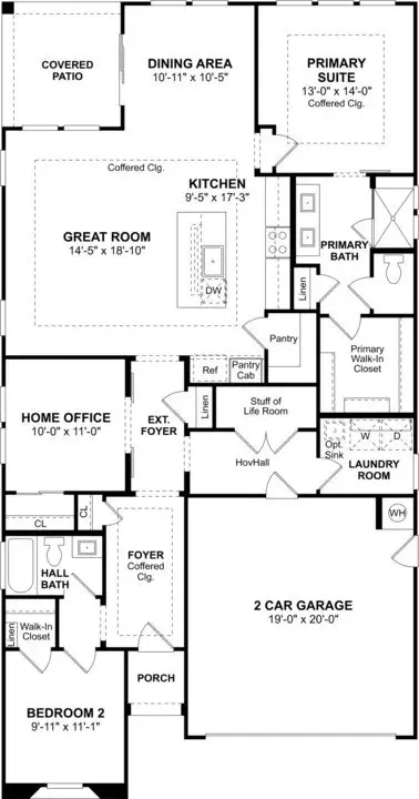 Floorplan - 20353 W Montecito Ave, Buckeye, AZ 85396 photo 1 of 1