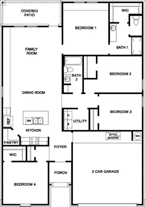 Floorplan - 813 Cr 313, Jarrell, TX 76537 photo 1 of 1