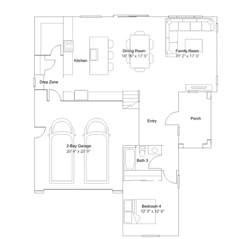 Floorplan - 7423 Forbes Ave, Tracy, CA 95377 photo 1 of 2