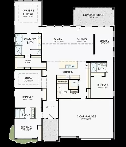 Floorplan - 17717 Coronation St, Conroe, TX 77302 photo 1 of 1