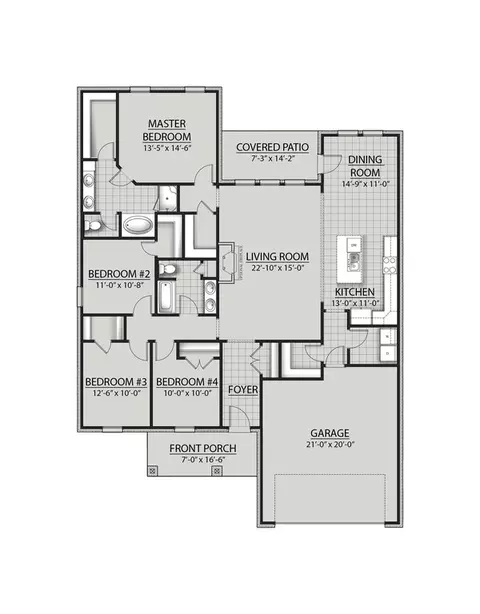 Floorplan - Coming Soon, Crestview, FL 32536 photo 1 of 1