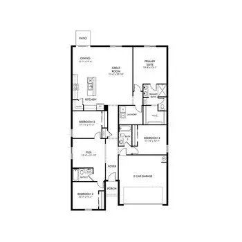 Floorplan - 2206 Sageland Way, Bartow, FL 33830 photo 1 of 1