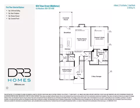 Floorplan - 924 Titian St, Moore, SC 29369 photo 1 of 2