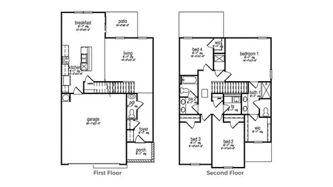 Floorplan - 314 Sweetspire St, Moncks Corner, SC 29461 photo 1 of 1