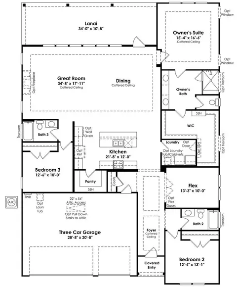 Floorplan - 4006 Cresswind Blvd, Monroe, NC 28110 photo 1 of 1