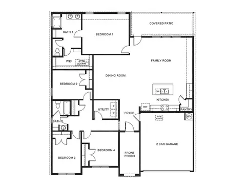 Floorplan - 1935 Jackson St, Cleburne, TX 76033 photo 1 of 1