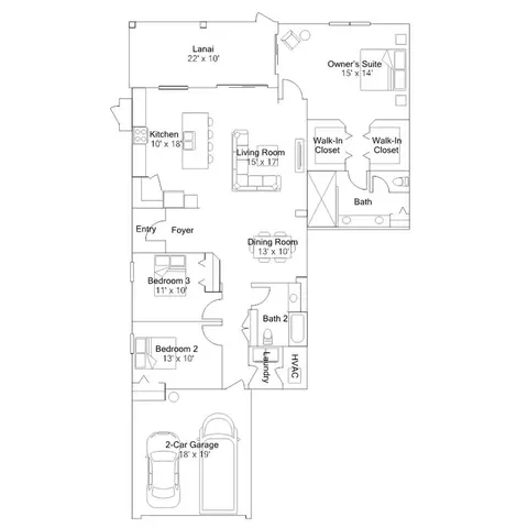 Floorplan - 5528 Summit Pointe Cir #101, Bradenton, FL 34210 photo 1 of 1