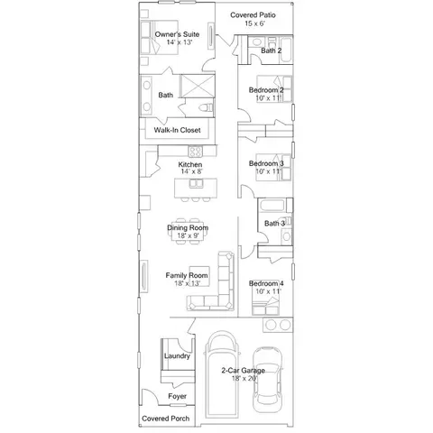 Floorplan - 3622 Compass Pointe Ct, Angleton, TX 77515 photo 1 of 1