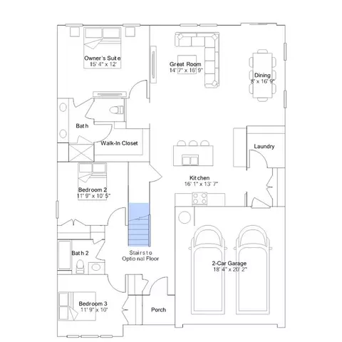 Floorplan - 100 Overton Dr, Perry, GA 31069 photo 2 of 3