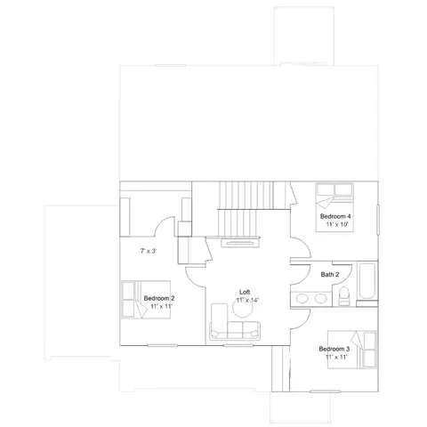 Floorplan - 8870 E Moontear Way, Vail, AZ 85641 photo 2 of 2
