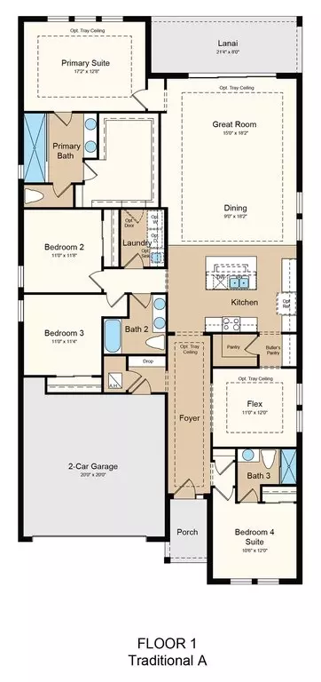 Floorplan - 5292 Goldfinch Dr, Saint Cloud, FL 34771 photo 1 of 1