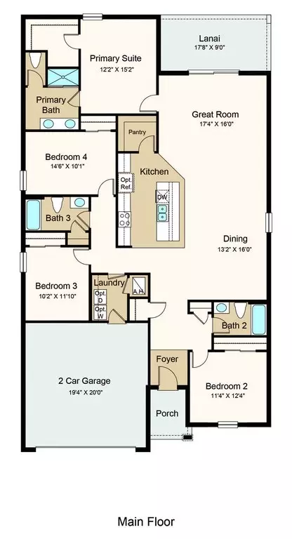 Floorplan - 13329 Commons Ave, Parrish, FL 34219 photo 1 of 1