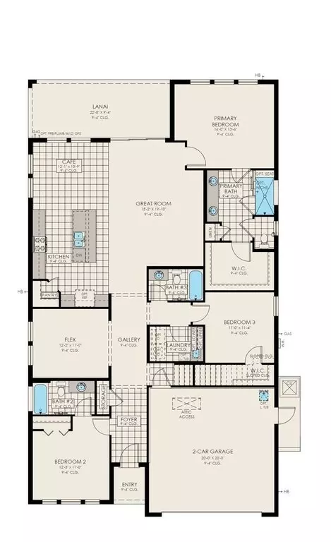 Floorplan - 2944 Dampier Dr, Viera, FL 32940 photo 1 of 2