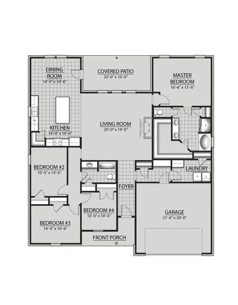 Floorplan - 187 Splendor Run, Freeport, FL 32439 photo 1 of 1