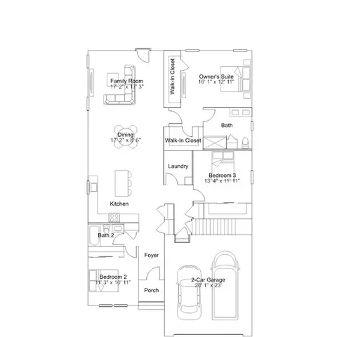 Floorplan - 2405 Greyfriar Loop, Middletown, DE 19709 photo 1 of 7
