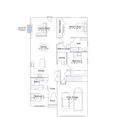 Floorplan - 2405 Greyfriar Loop, Middletown, DE 19709 photo 2 of 7