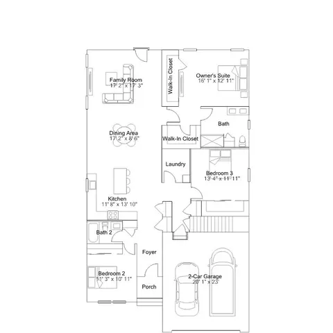 Floorplan - 2405 Greyfriar Loop, Middletown, DE 19709 photo 1 of 6