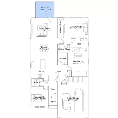 Floorplan - 2405 Greyfriar Loop, Middletown, DE 19709 photo 5 of 7
