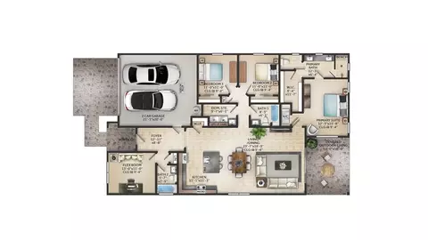 Floorplan - 3177 Greenview Ln, Saint Cloud, FL 34773 photo 1 of 1