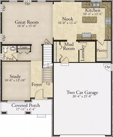 Floorplan - 16594 Beau Dr, Macomb, MI 48042 photo 1 of 2