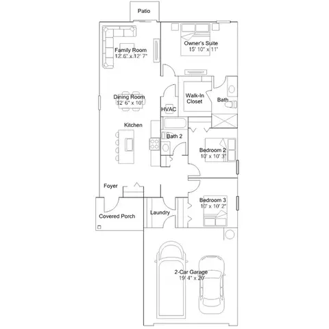 Floorplan - 8123 SW 45th Ct, Ocala, FL 34476 photo 1 of 1