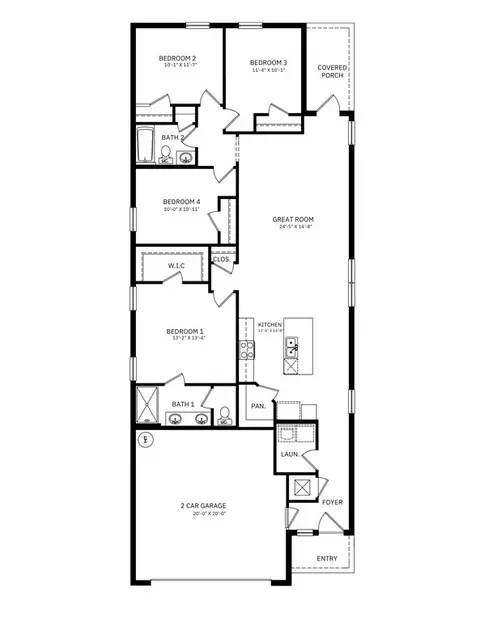 Floorplan - 13610 Fenwick Stream Dr, Wimauma, FL 33598 photo 1 of 1