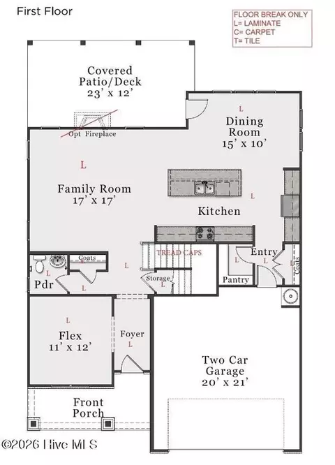 Floorplan - 1376 Noble Oak Pl #27, Leland, NC 28451 photo 1 of 2