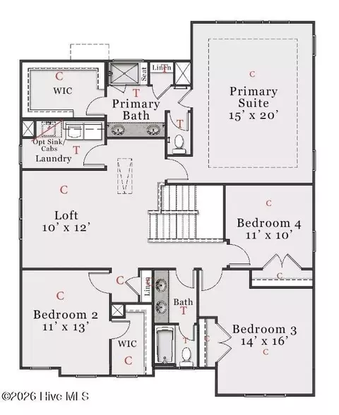 Floorplan - 1376 Noble Oak Pl #27, Leland, NC 28451 photo 2 of 2