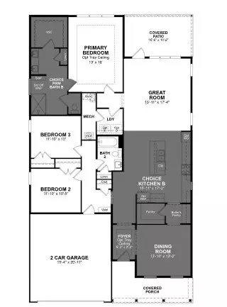 Floorplan - 3053 Claredon St, Longs, SC 29568 photo 1 of 1